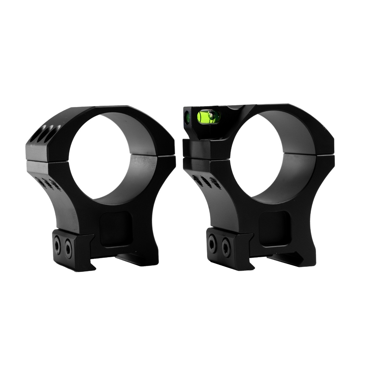 WULF Tactical Rings with Bubble Level - Picatinny - 34mm Tube - High
