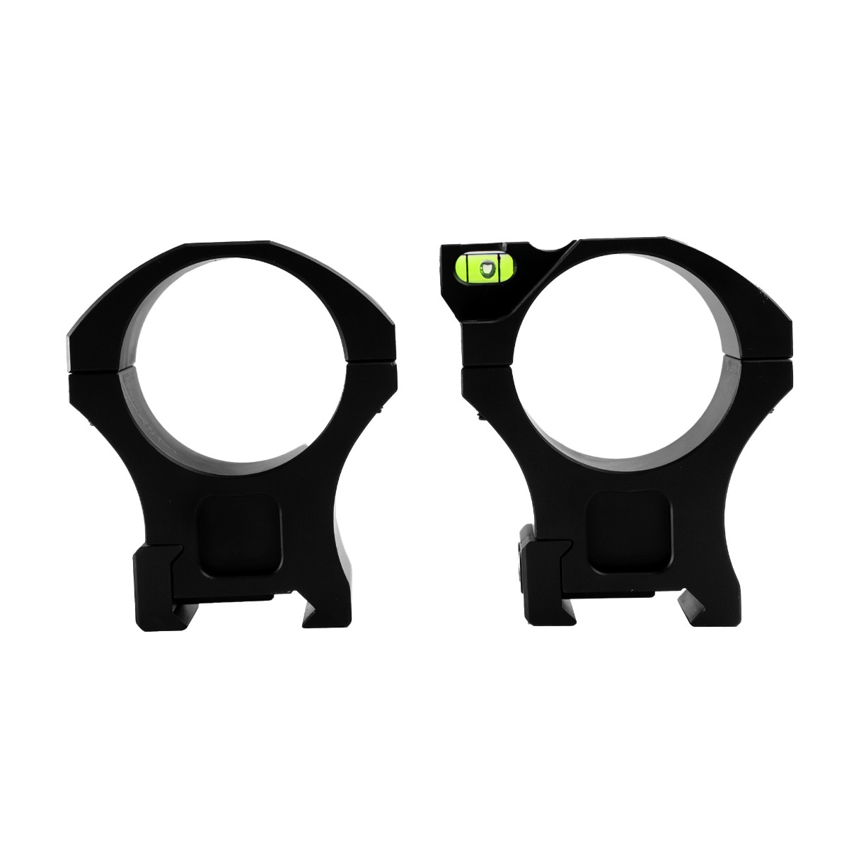 WULF Tactical Rings with Bubble Level - Picatinny - 34mm Tube - High