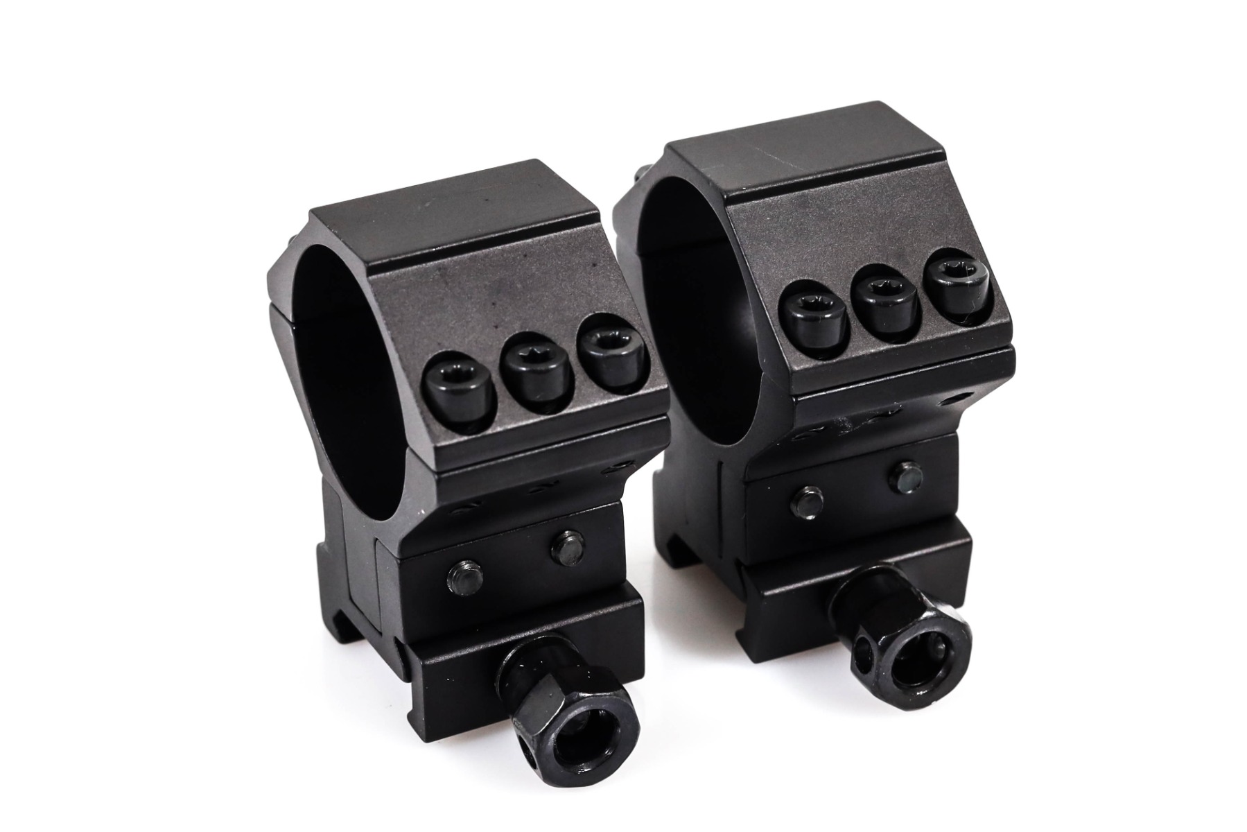 WULF 30mm 40 MOA Adjustable 6 Screw 2 Piece Picatinny Rings