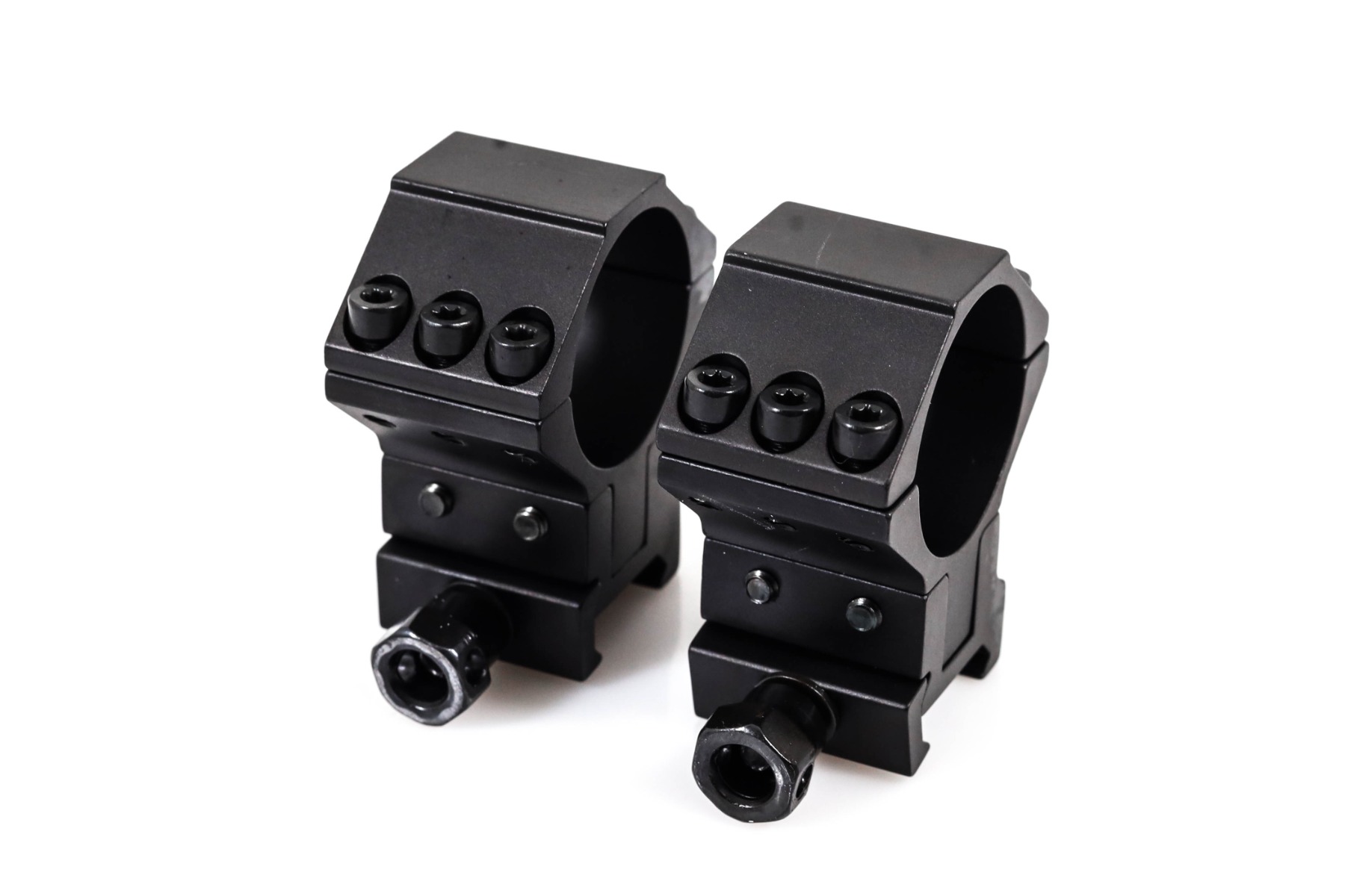 WULF 30mm 40 MOA Adjustable 6 Screw 2 Piece Picatinny Rings