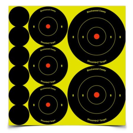 Birchwood Shoot•N•C® Assortment of 132 Adhesive Targets (24x 3", 36x 2", 71x 1")