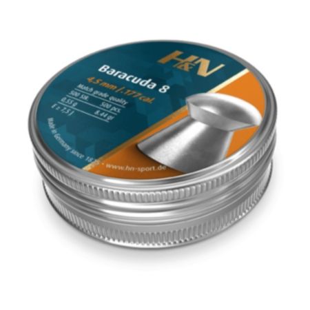 H&N Baracuda 8 (.177) Pellets - Pack of 500