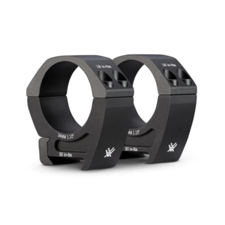 Vortex Pro Riflescope Medium Profile (1.10") 34mm Rings for Picatinny and Weaver Mounts