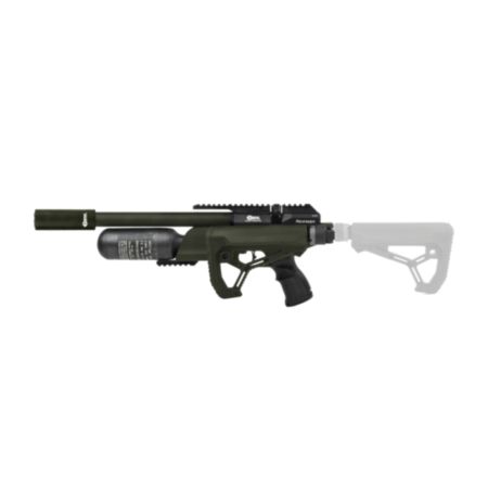 BRK Brocock Pathfinder XR OD Green Air Rifle with Folding Stock and Carry Bag
