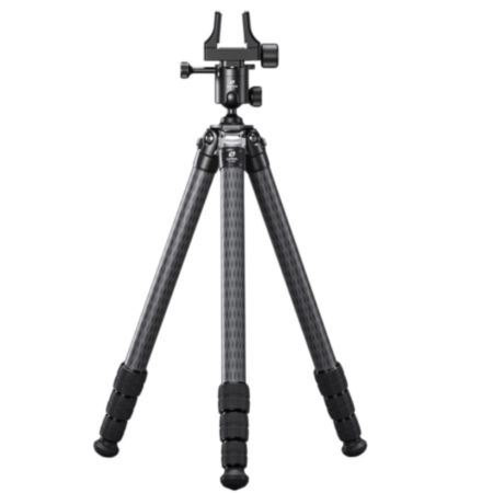 Leofoto SA Series SA-364C 10 Layer Carbon Tripod with MK-40 40mm Ballhead w/ 3 Way Locking and GS-3 Weapon Clamp Heavy Duty Support System -  Max load ; 20kg, Min 275mm to Max 1750mm