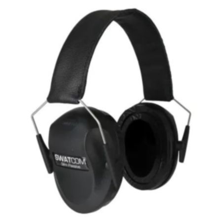 SWATCOM Slim Passive Folding Ear Muff - Black